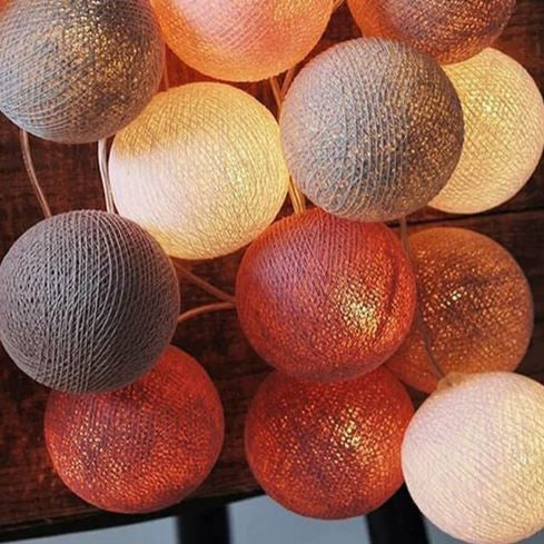 Cheerful Cotton Light Ball Garland - LumiBall | Kalsten