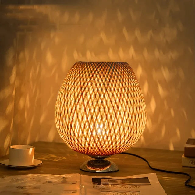 VintageBamboo - Bamboo Vintage Table Lamp Kalsten
