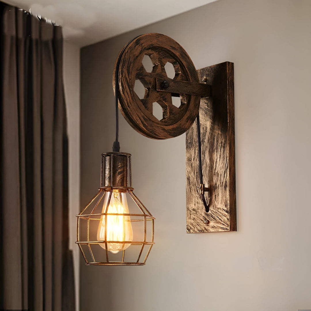Vintage Industrial LED Wall Lamp - IronGlare | Kalsten