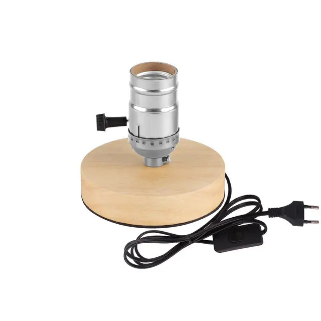 Retro Wooden Table Lamp with Light Ball – Decorative Lighting for Home | Kalsten