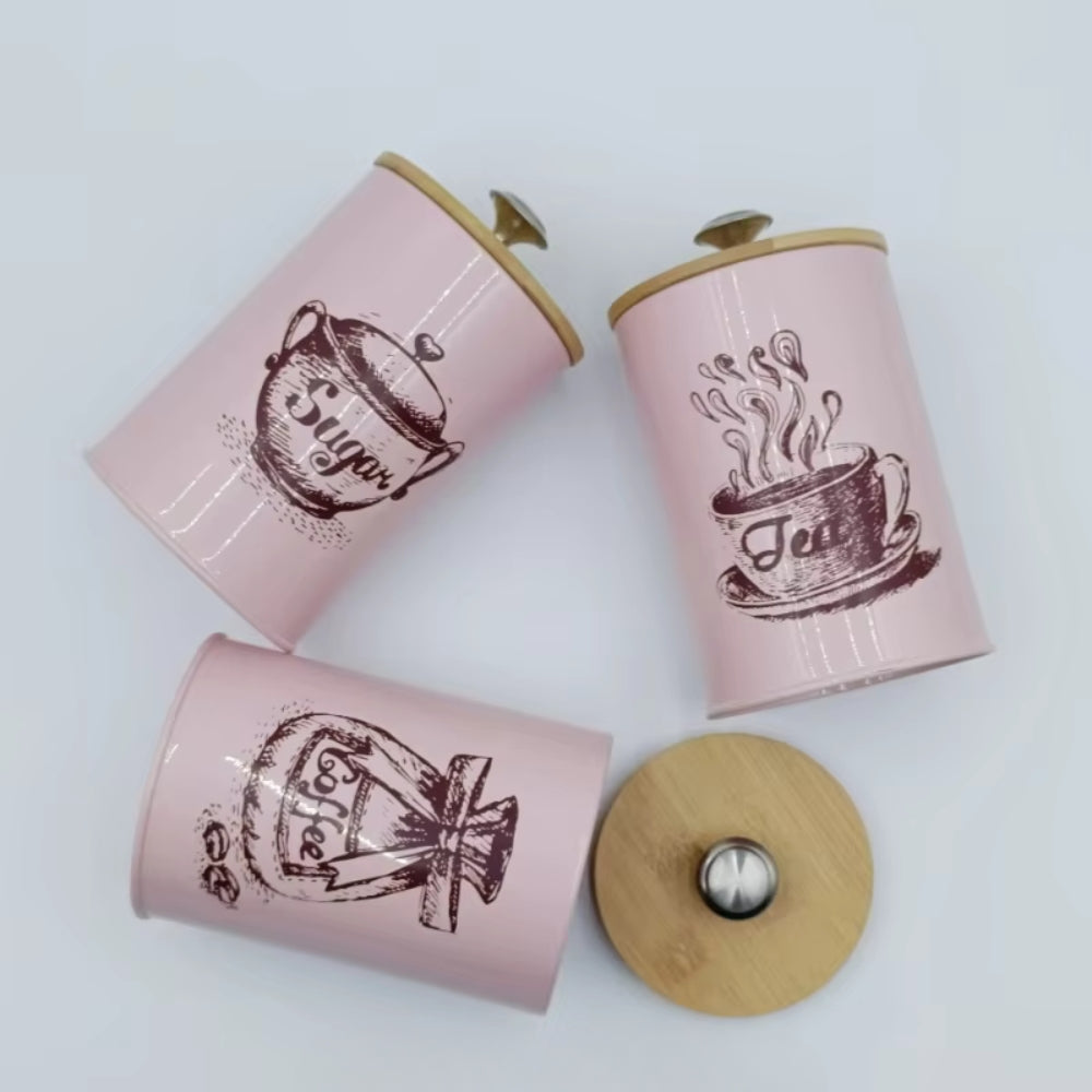 Kalsten | Iron Airtight Storage Canister | 3pcs Set