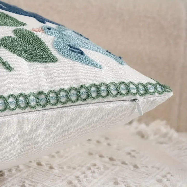 Kalsten | Vintage Botanical Embroidery Cushion Cover
