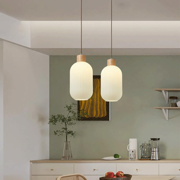 Vintage Lantern Glass Pendant Light | Kalsten
