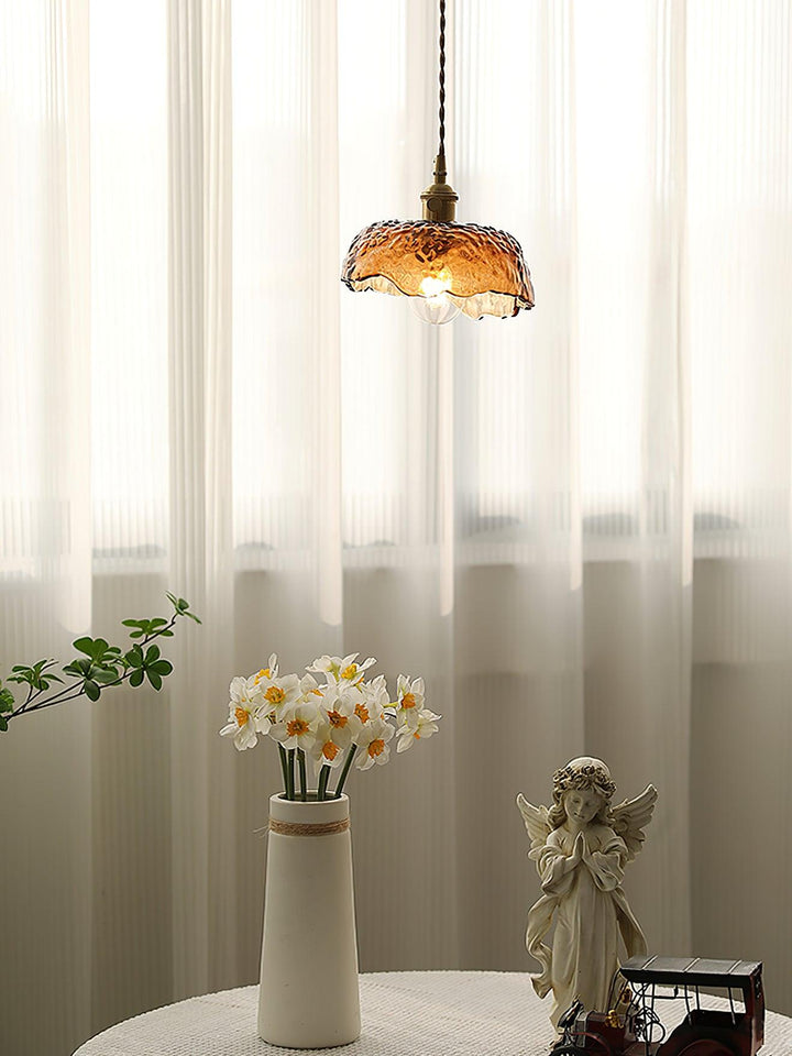 Vintage Brown Glass Droplight Pendant Light | Kalsten
