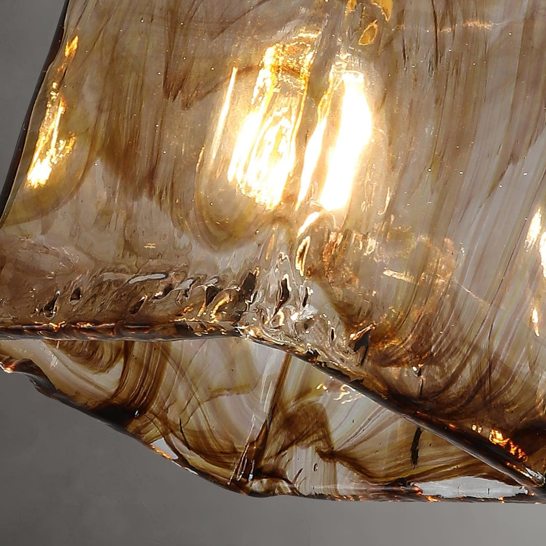 Vintage Brown Glass Droplight Pendant Light | Kalsten