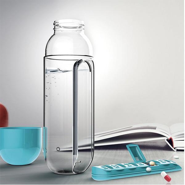Vitamin Pill Box Water Bottle | Kalsten