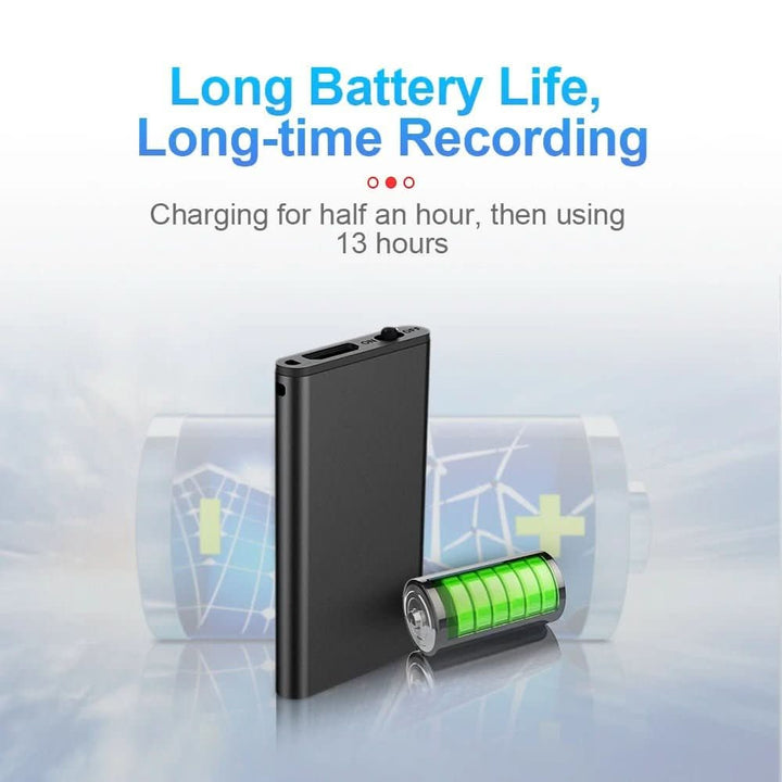 Kalsten | Ultra-light Dictaphone with Voice Activation & 32 GB Storage