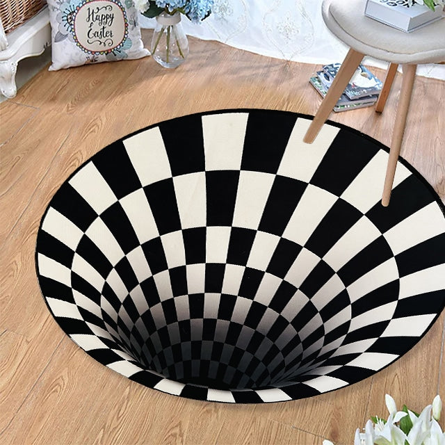 Beef Vortex 3D-illusion rug - 100 cm - non-slip | Kalsten