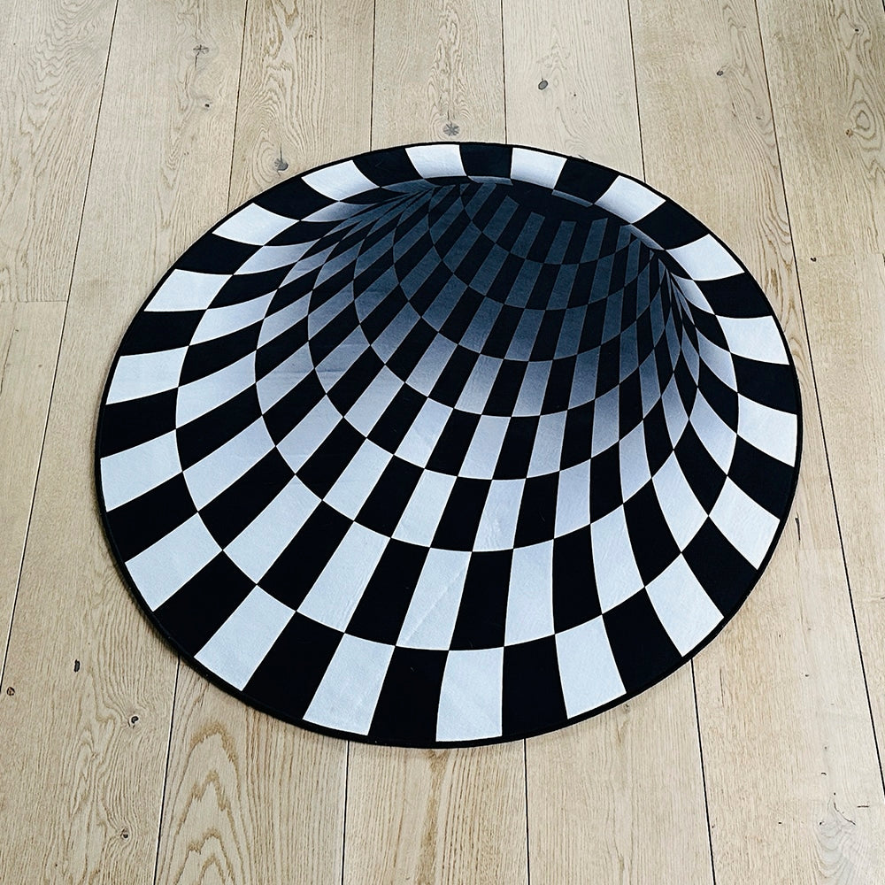 Beef Vortex 3D-illusion rug - 100 cm - non-slip | Kalsten