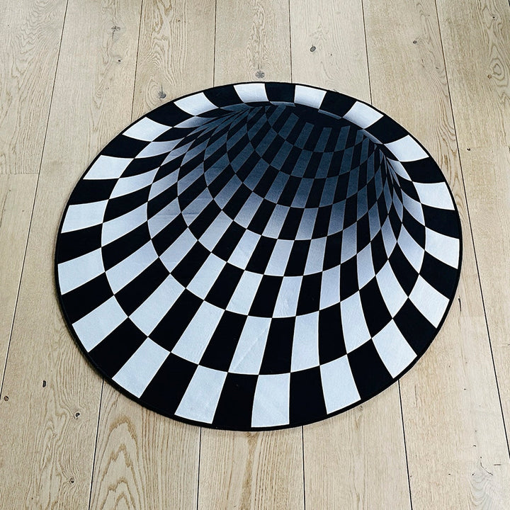 Beef Vortex 3D-illusion rug - 100 cm - non-slip | Kalsten