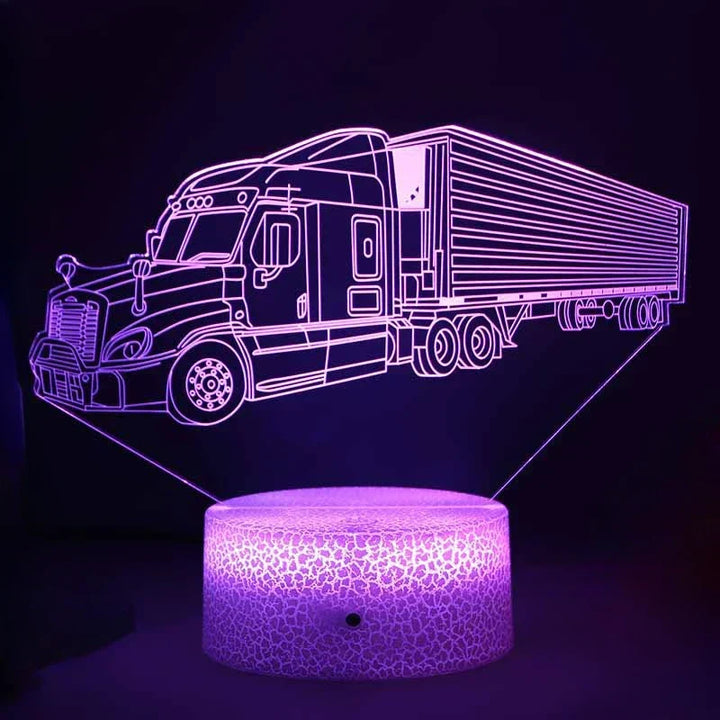 LED Night Light - 3D Illusion Lamp for Children's Room, USB Charging | Kalsten
