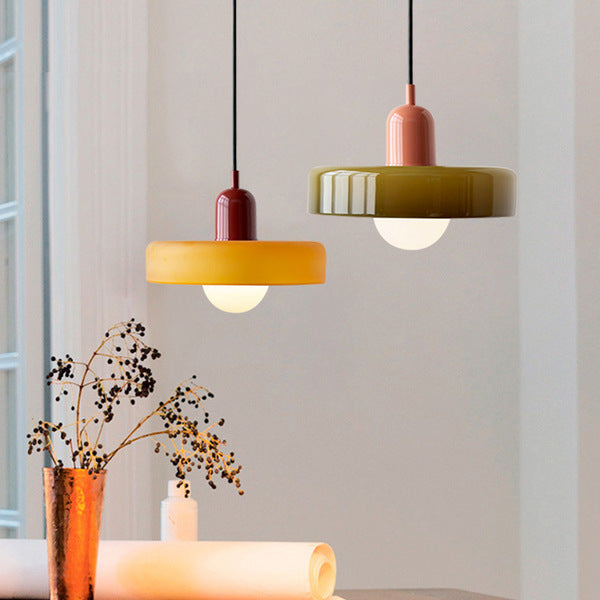 Colored Glass Pendant Lamp - BauLume | Kalsten