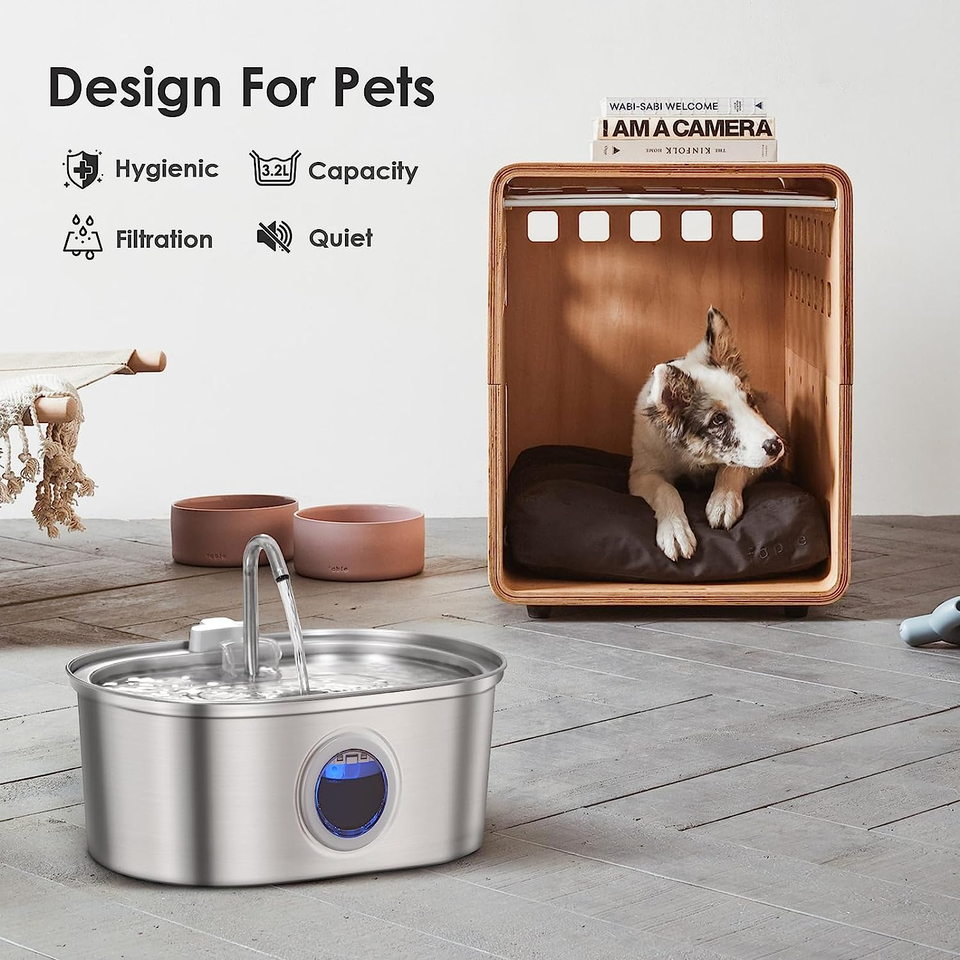 Stainless Steel Water Fountain 3.2L