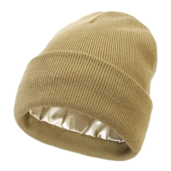 Kalsten | Noor Silk Winter Hat – Wool & Silk – Anti-Frizz Hair Protection