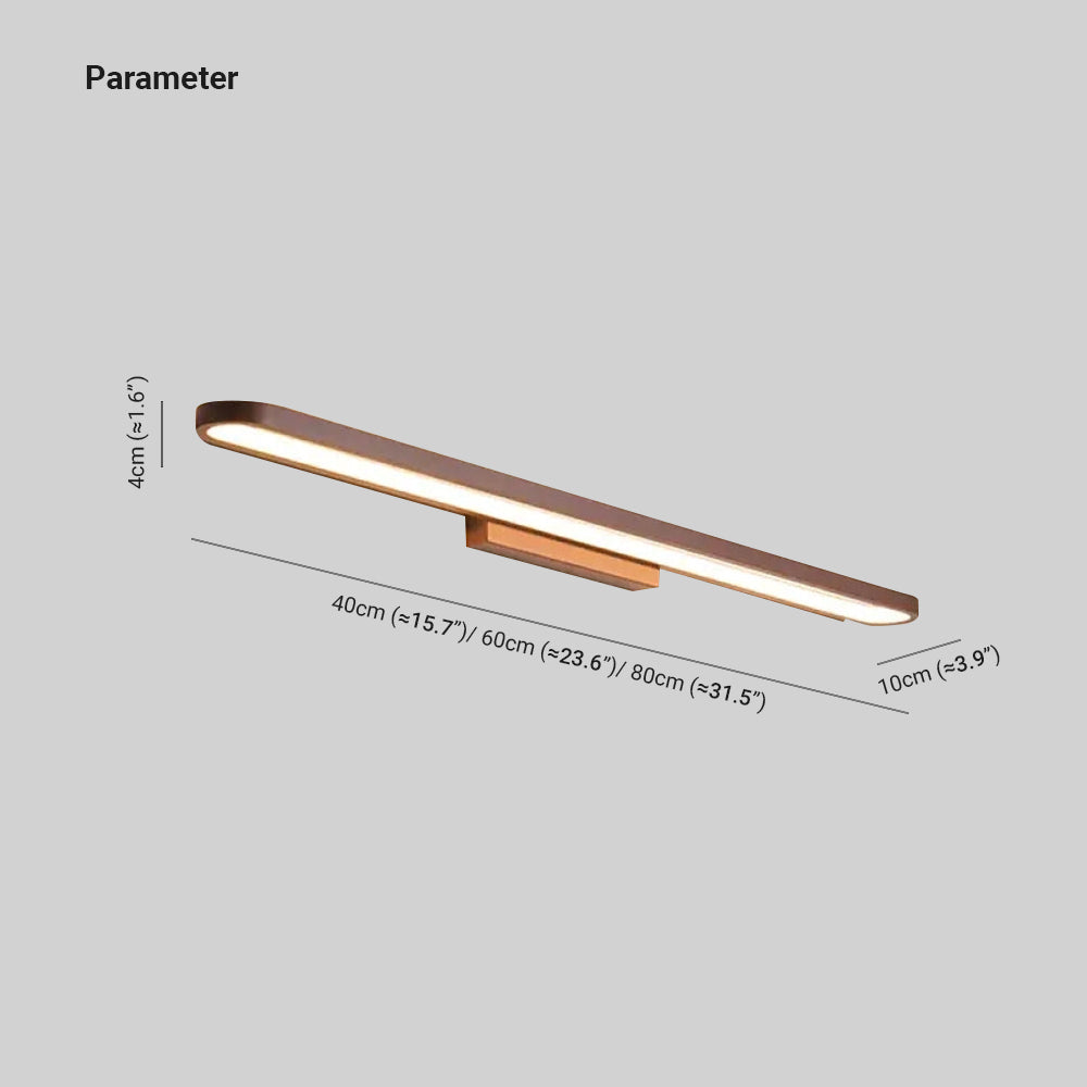 Leigh modern wall light linear, Gold, Bedroom/Bathroom, Metal | Kalsten