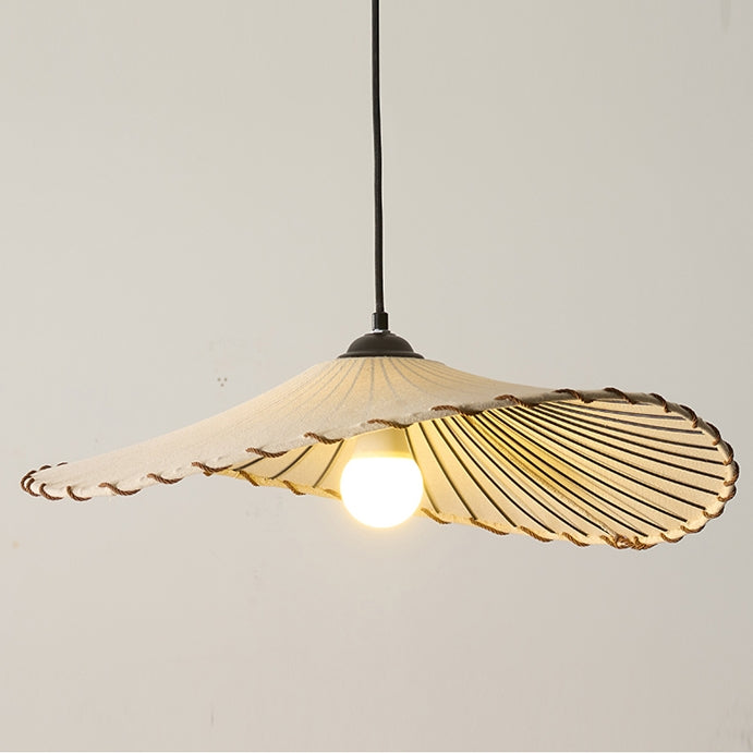 Vintage Lotus Leaf Fabric Pendant Light | Kalsten