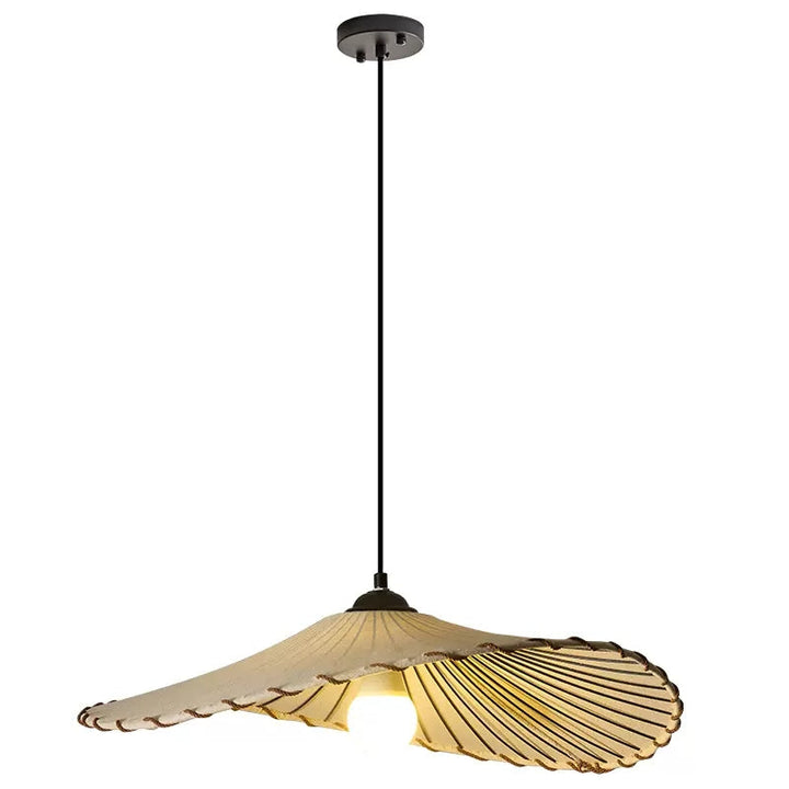 Vintage Lotus Leaf Fabric Pendant Light | Kalsten