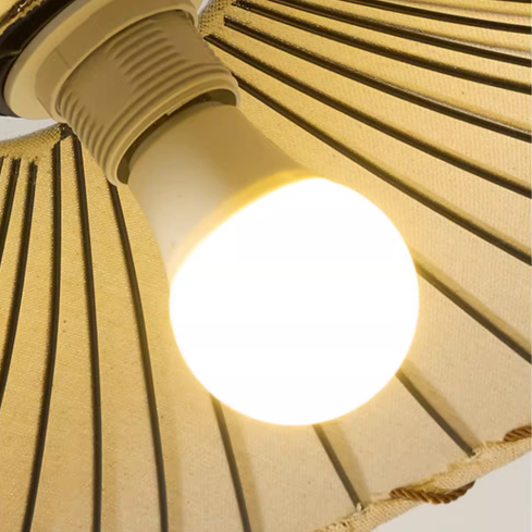 Vintage Lotus Leaf Fabric Pendant Light | Kalsten