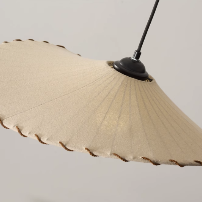 Vintage Lotus Leaf Fabric Pendant Light | Kalsten