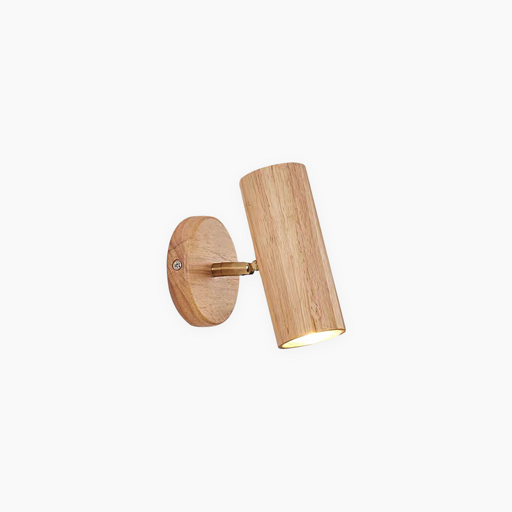 Ceiling Wall Spotlight Wood Adjustable 5.9 in (15.0 cm) Modern Nordic 1 3 4 Heads | Kalsten