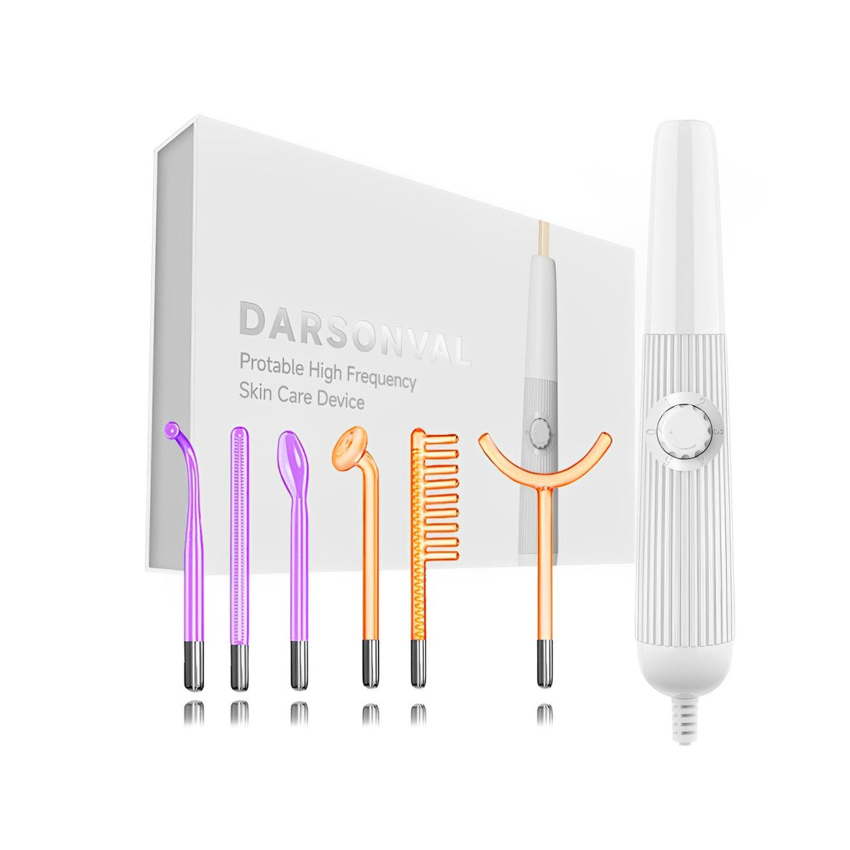 Skanto | Elysium Glow™ | Professional High-Frequency Facial Wand | Anti-Aging Skin Rejuvenation Device for Home Use and Spa Treatments