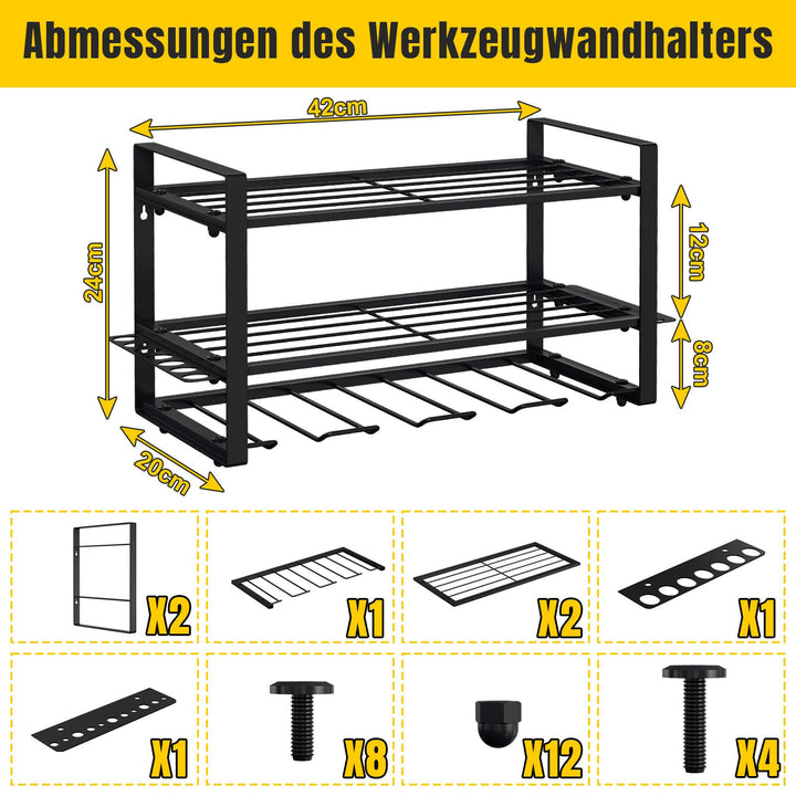 Tool holder wall mount 50kg load | Kalsten
