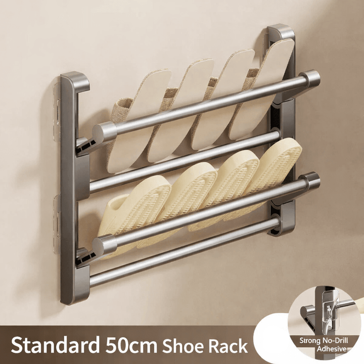 Wall-mounted shoe rack with drainage system | Kalsten
