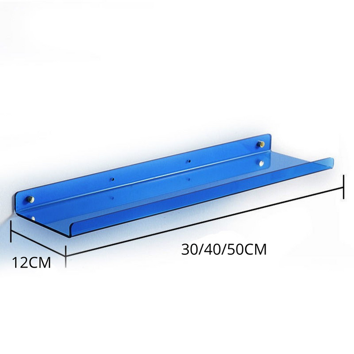 Kalsten | Floating Wall Shelf - Industrial Wall Shelf - Shower Shelf - Shower Board - Blue