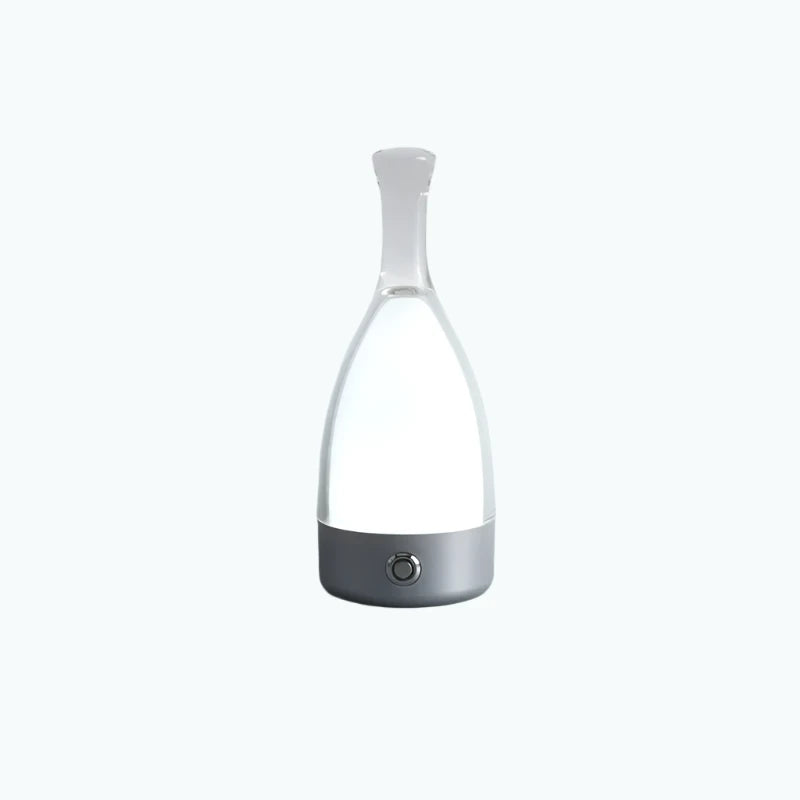 Stylish wine bottle table lamp - Rechargeable with dimmable light Kalsten