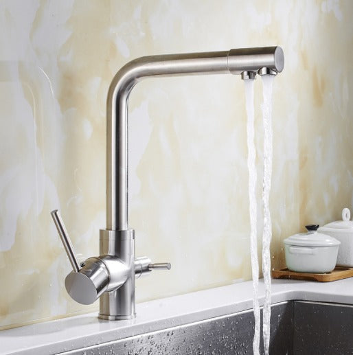 Kalsten | Filtered Water Kitchen Faucet Double Handle Faucet