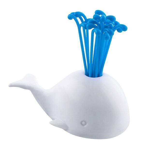 White Beluga Whale Party Picks Set | Kalsten