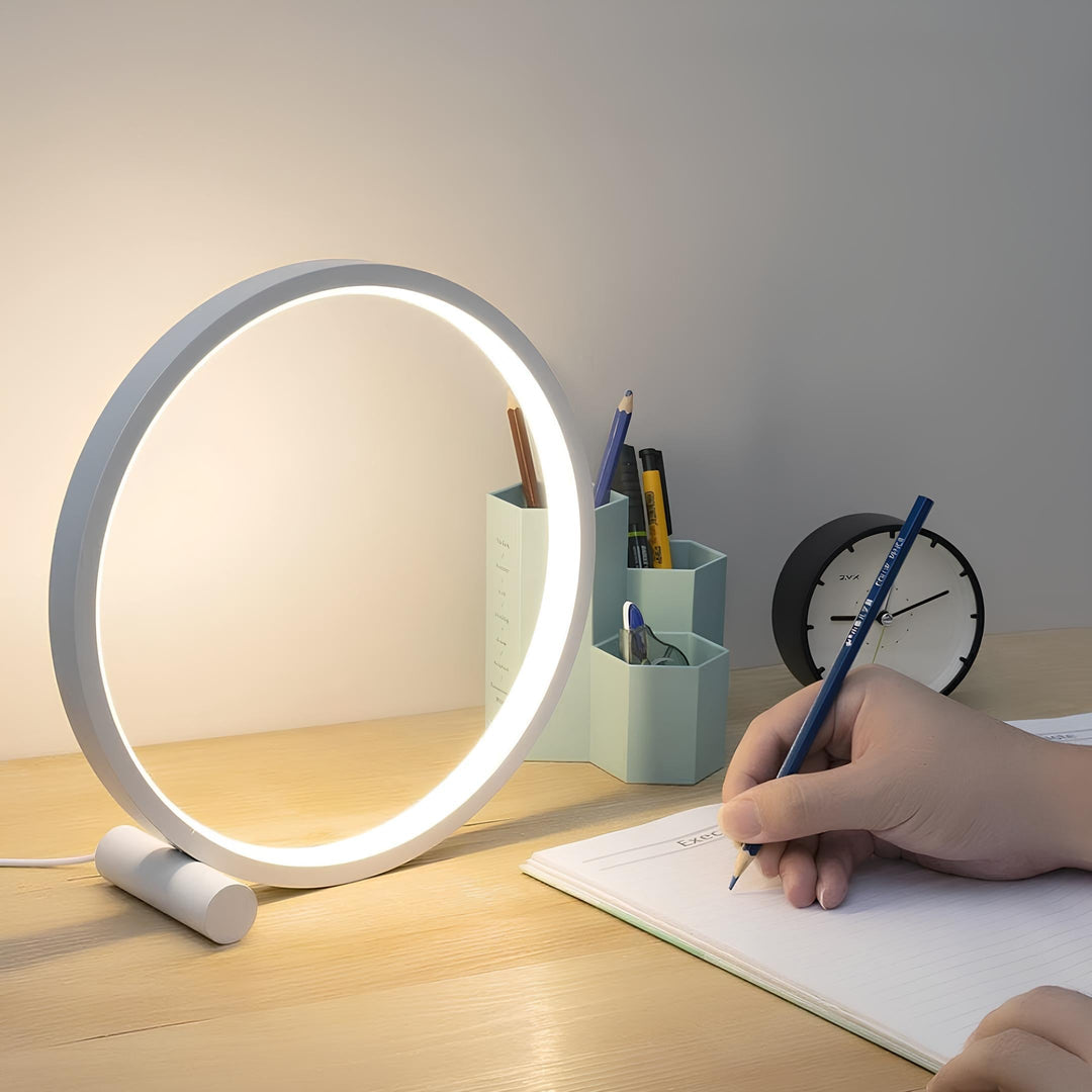 LED Table Lamp Ring Dimmable Bedside Light | Kalsten