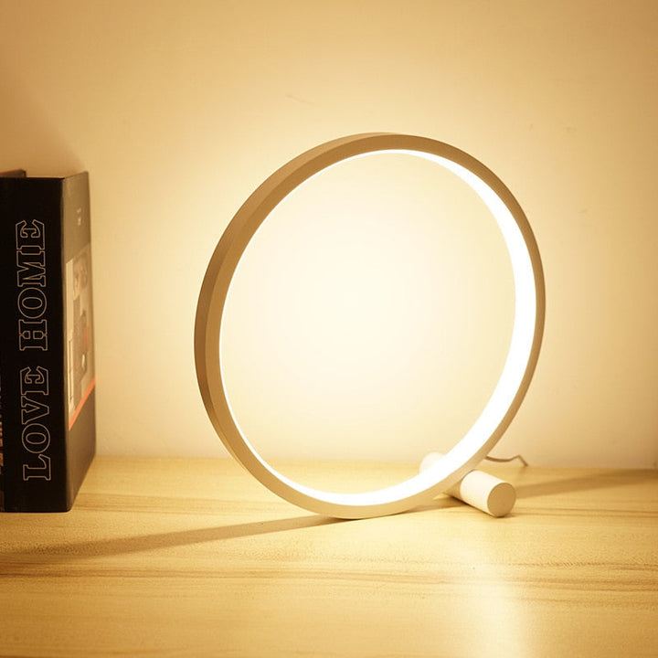 LED Table Lamp Ring Dimmable Bedside Light | Kalsten
