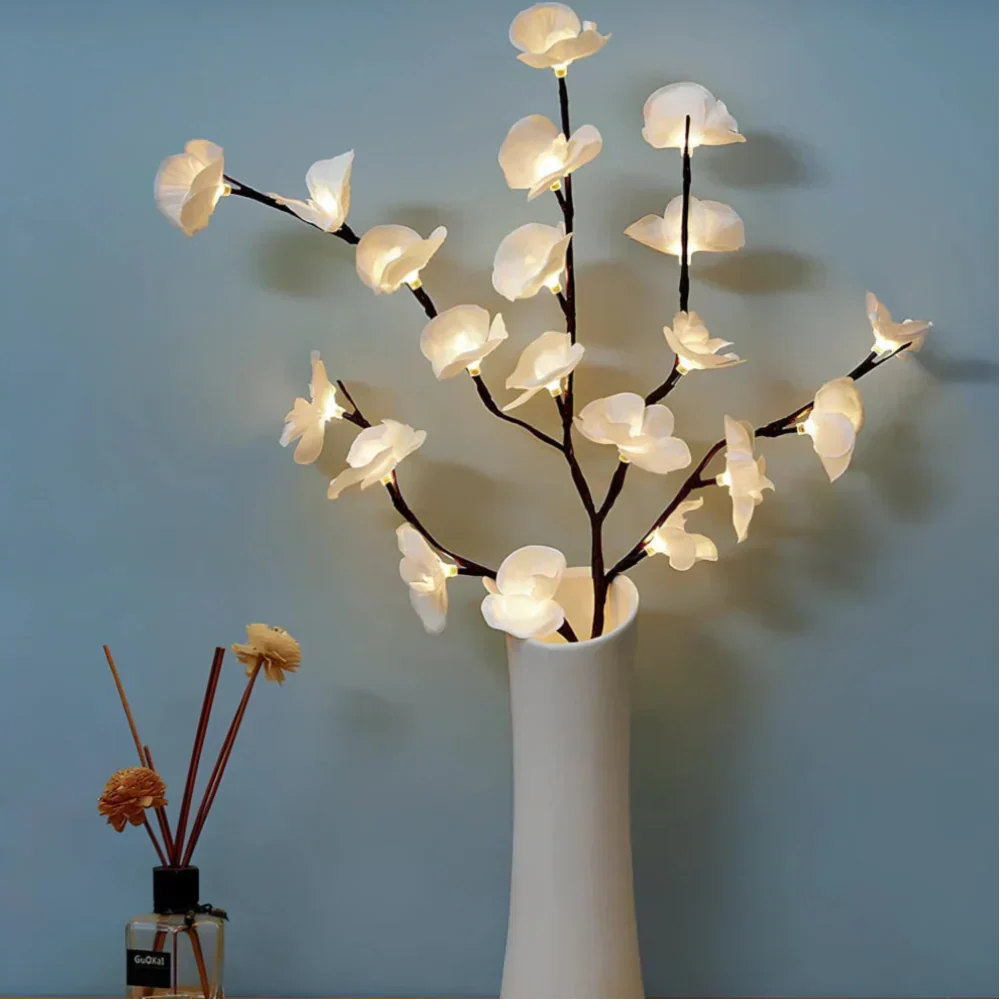 LED Lighted Artificial Branch Table Lamp | Kalsten