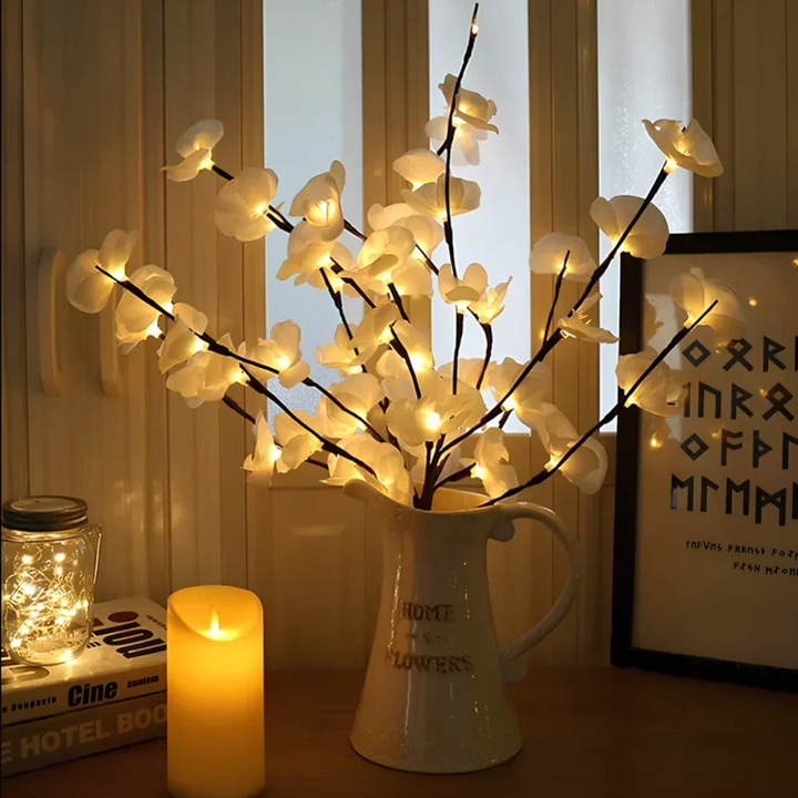 LED Lighted Artificial Branch Table Lamp | Kalsten