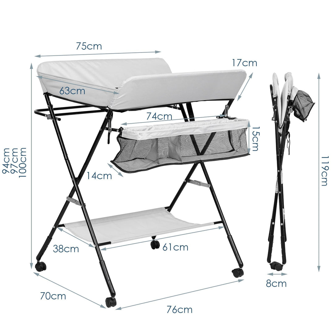 Foldable Changing Table Baby Changing Unit | Kalsten