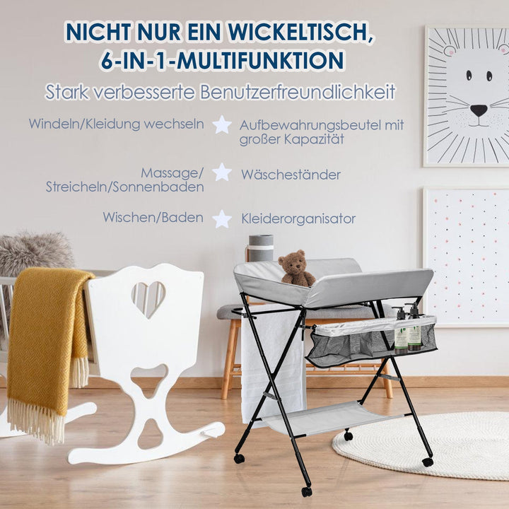 Foldable Changing Table Baby Changing Unit | Kalsten