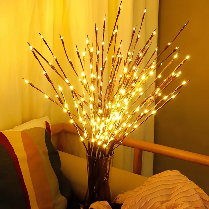 LED Lighted Artificial Branch Table Lamp | Kalsten
