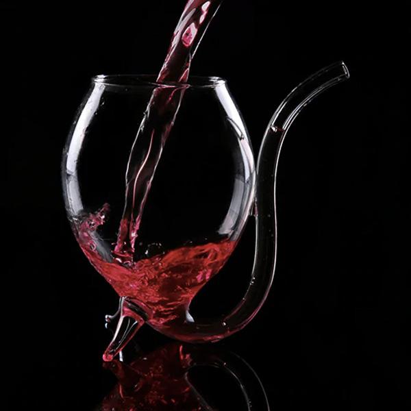 Wine Glass with Built-in Straw | Kalsten