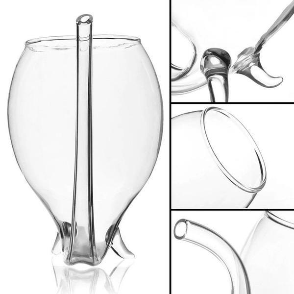 Wine Glass with Built-in Straw | Kalsten