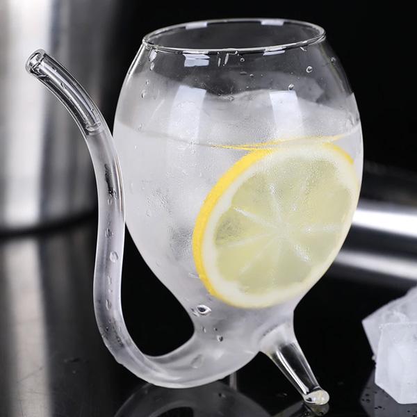 Wine Glass with Built-in Straw | Kalsten