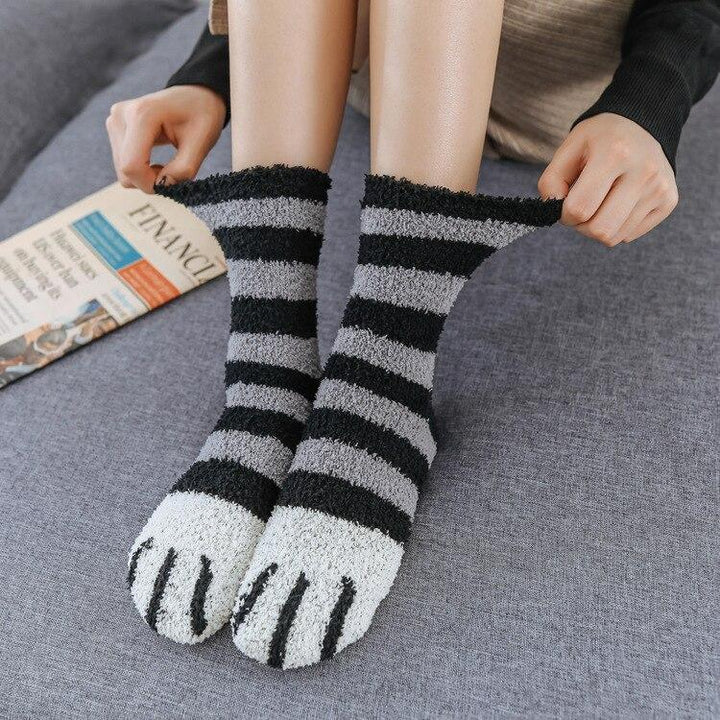 Winter Cat Claws Warm Sleep Floor Socks | Kalsten