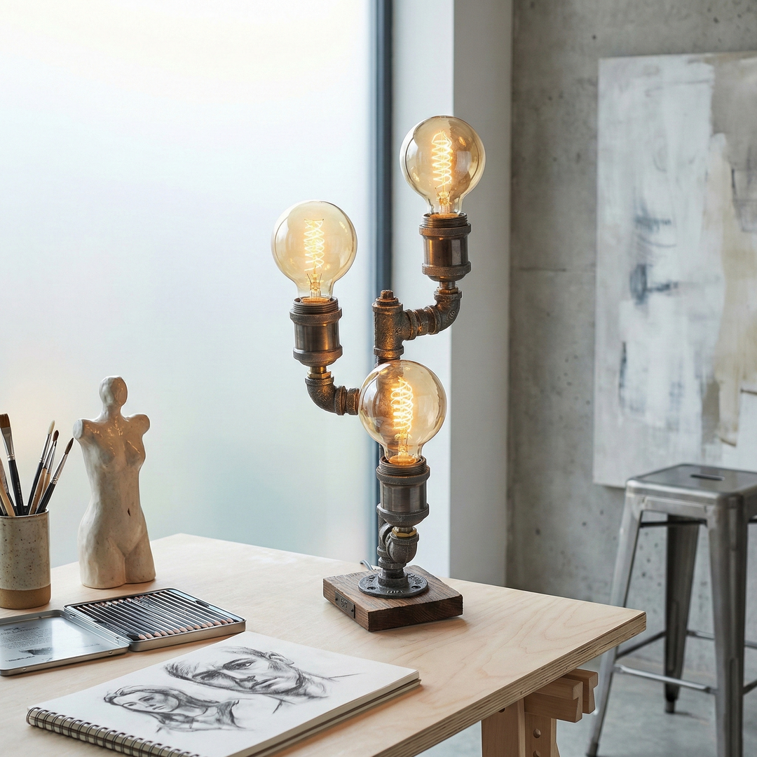 Wood Edison Table Lamp | Kalsten