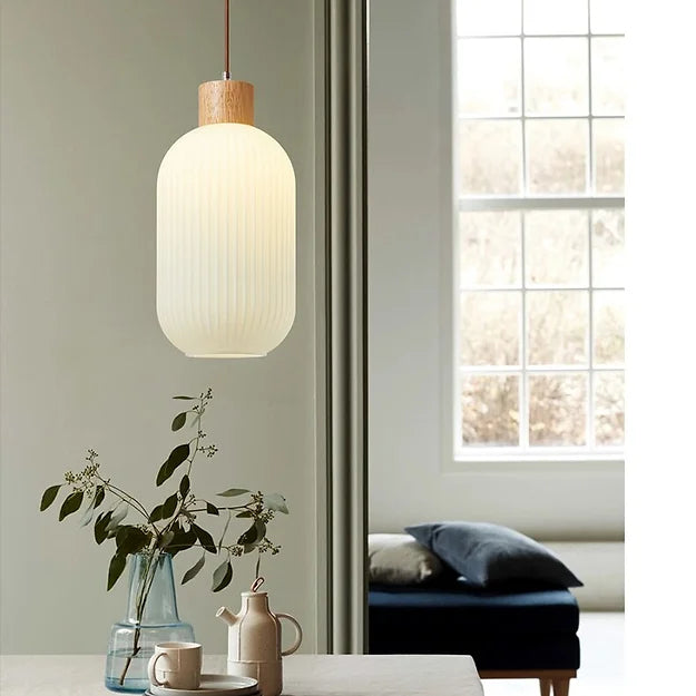 Vintage Lantern Glass Pendant Light | Kalsten