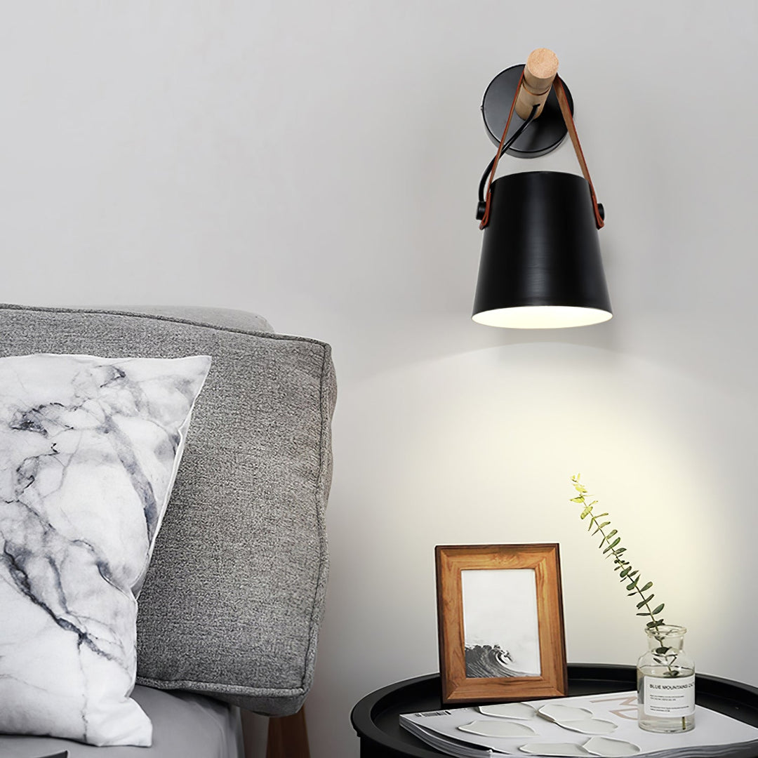 Wooden Conical Wall sconce Wall Light | Kalsten