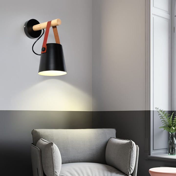 Wooden Conical Wall sconce Wall Light | Kalsten