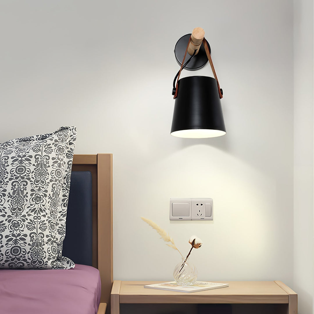 Wooden Conical Wall sconce Wall Light | Kalsten