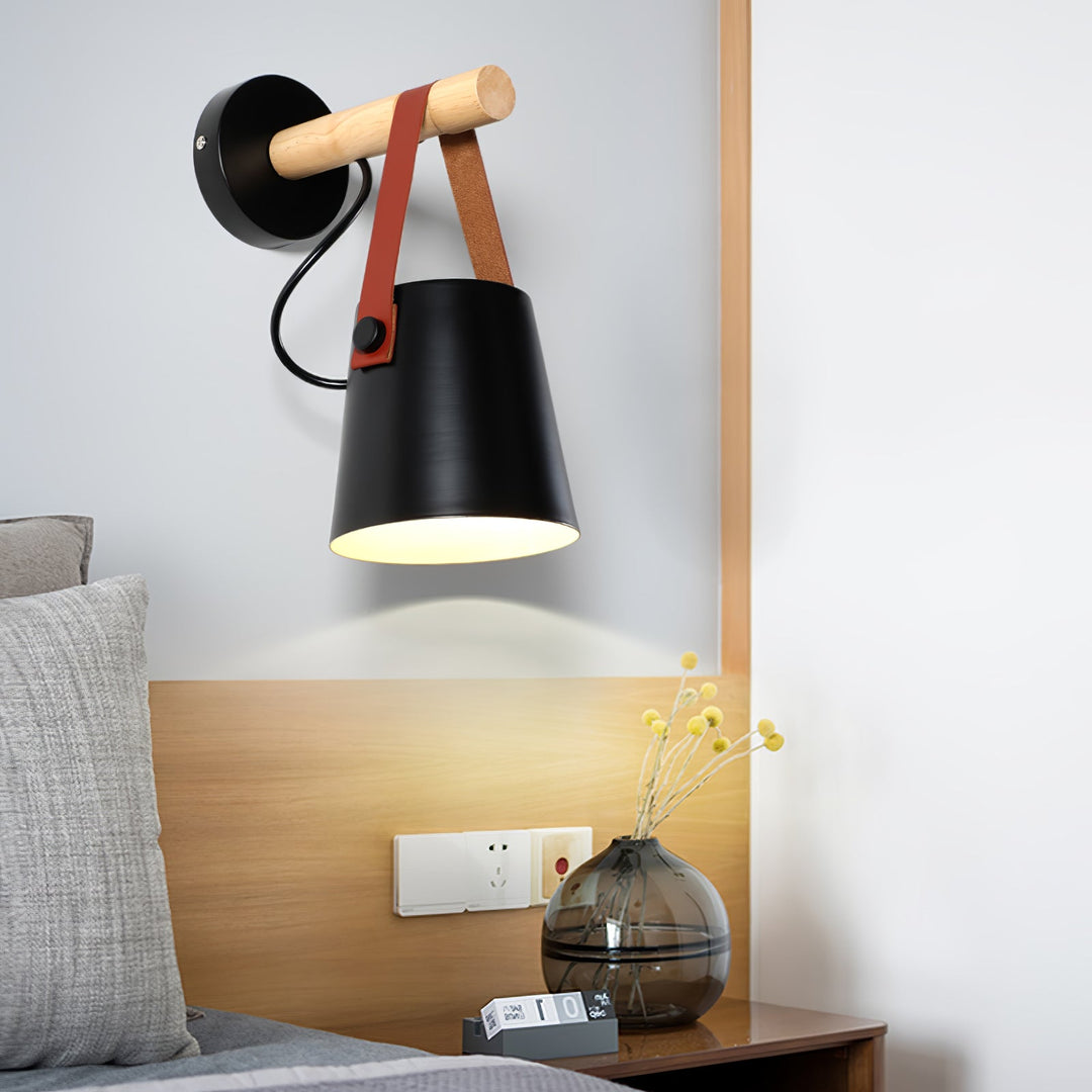 Wooden Conical Wall sconce Wall Light | Kalsten