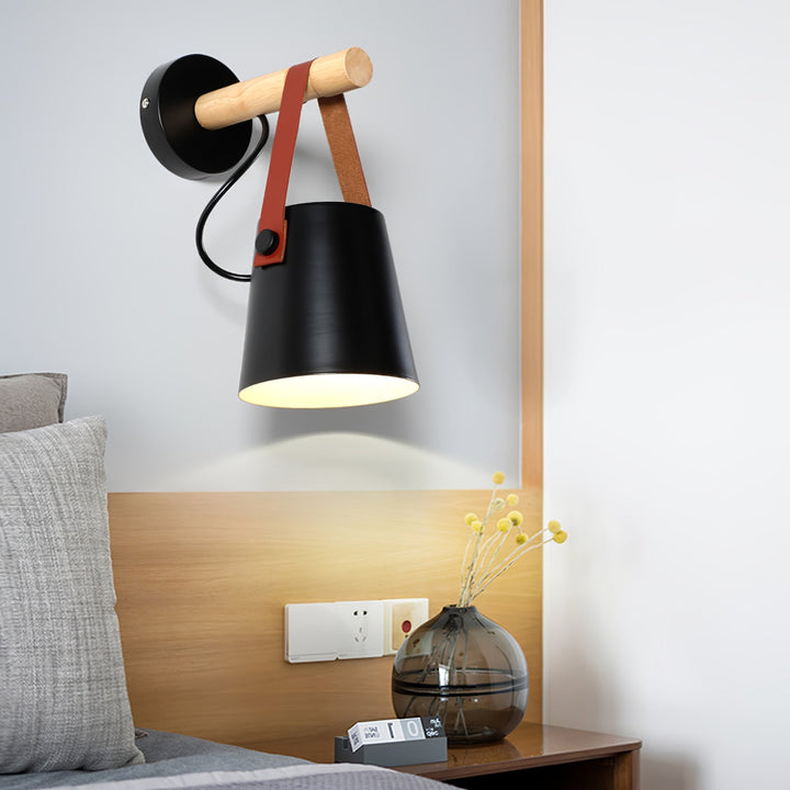 Wooden Conical Wall sconce Wall Light | Kalsten