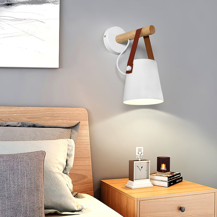 Wooden Conical Wall sconce Wall Light | Kalsten